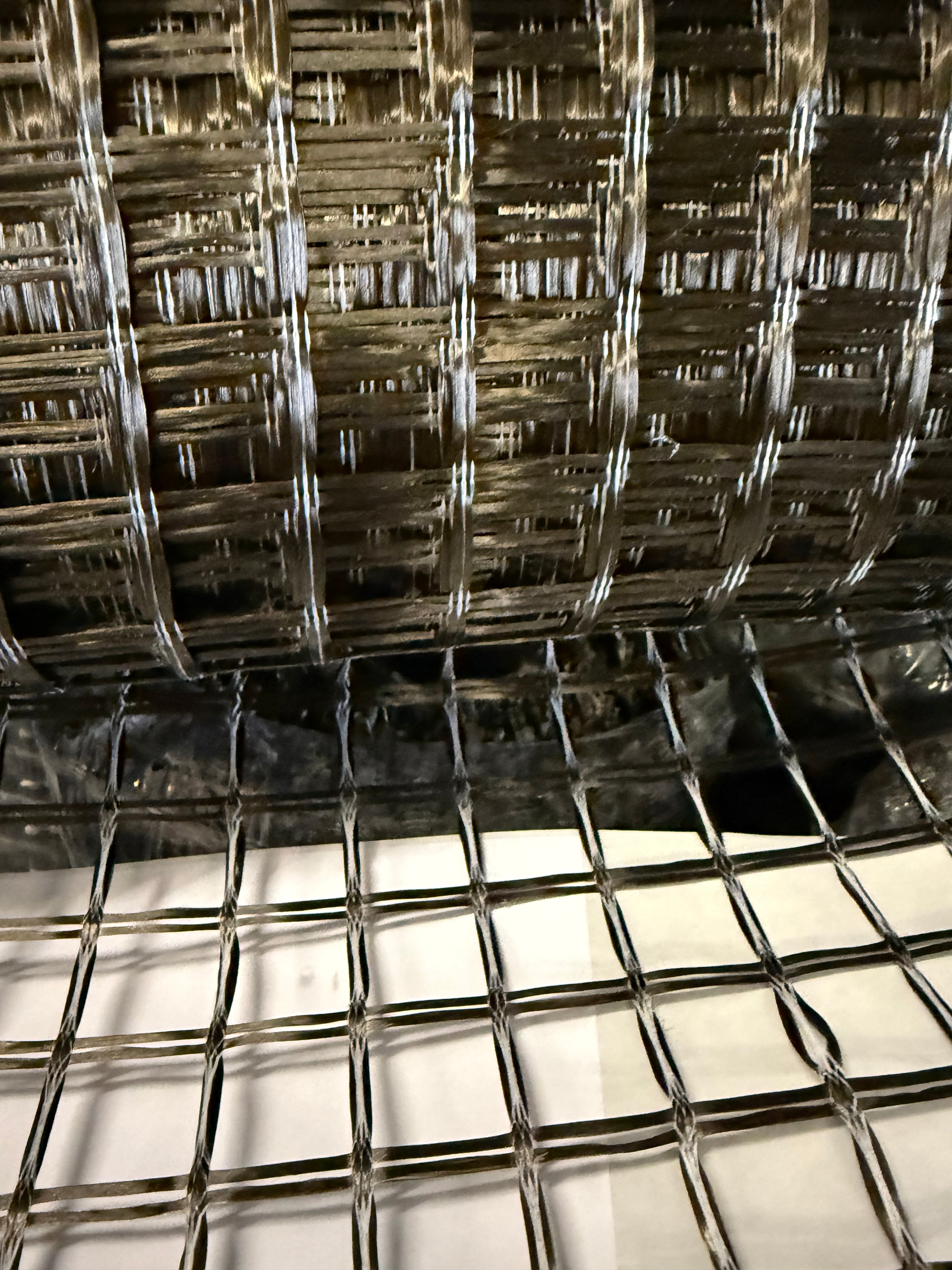 Griglia in fibra di basalto 50/50 kN/m, 25x25 mm, larghezza 1 m, rotolo 50 m²