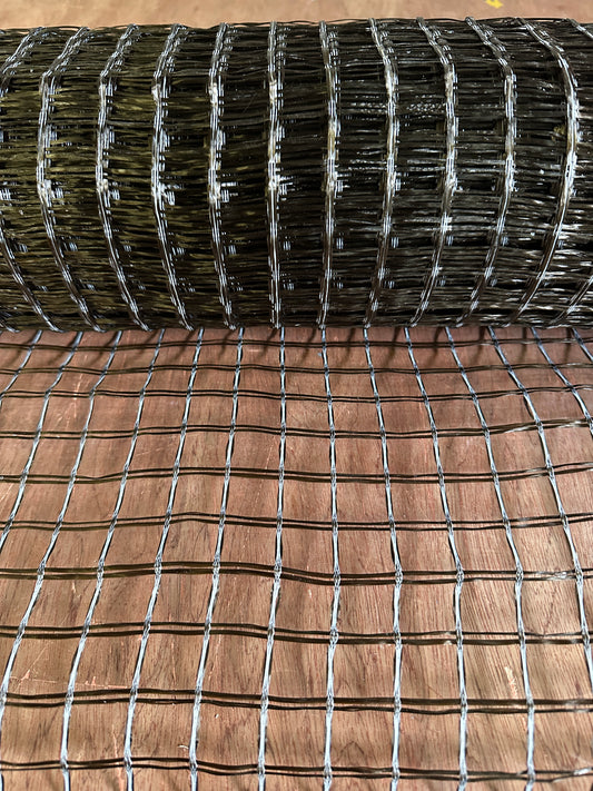 Griglia in fibra di basalto 30/30 kN/m, rivestimento polimerico, 25×25 mm, 1x50 m, 50 m²