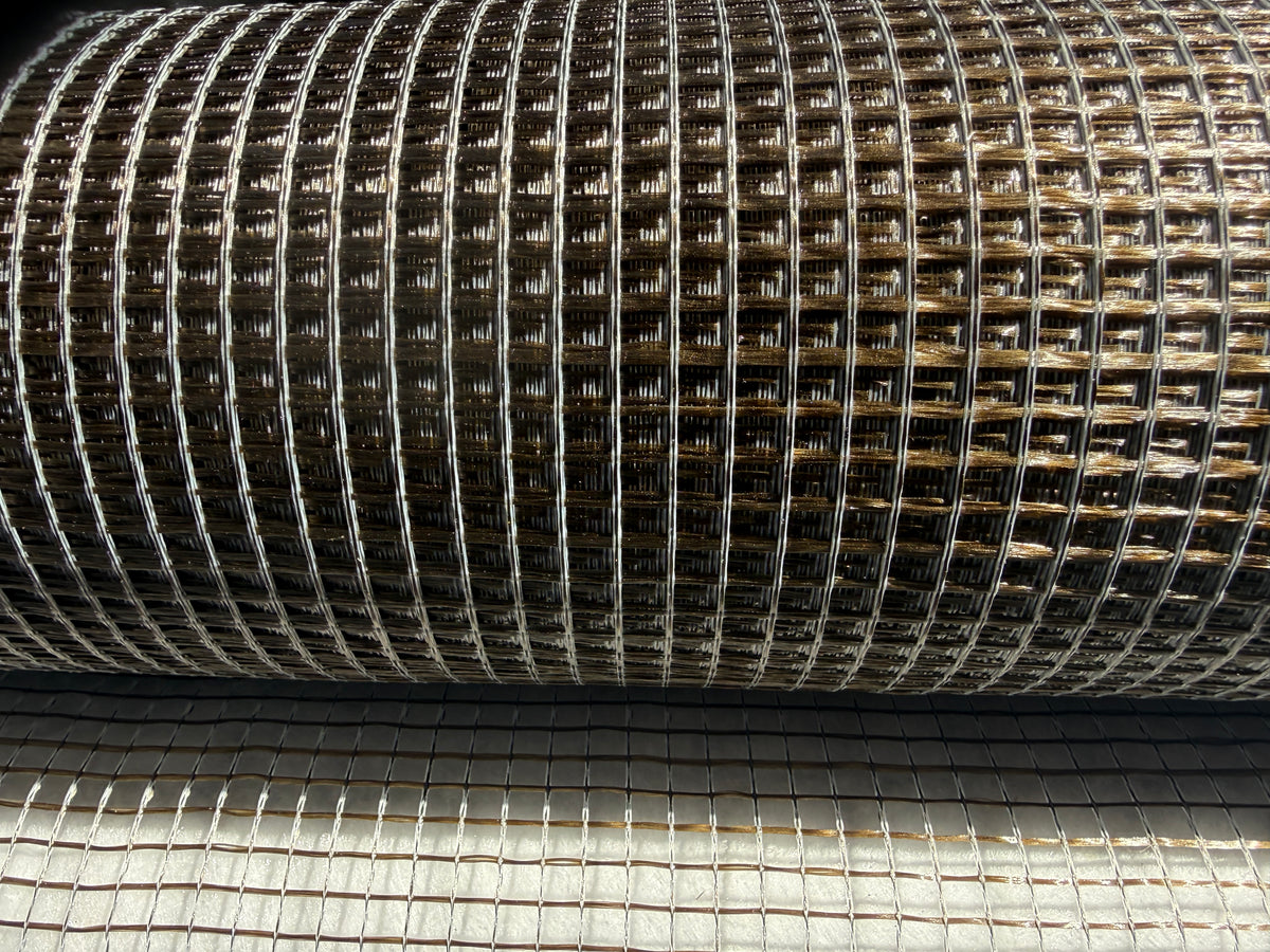 Griglia in fibra di basalto 110 g/m², rivestimento polimerico, 7x6 mm, 1x50 m, 50 m²