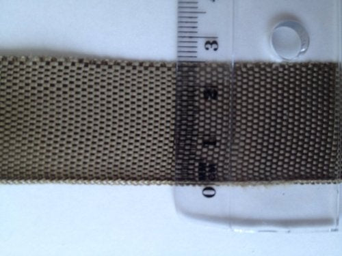 Nastro in fibra di basalto 25 mm 5,97 g/m 0,17 mm, entrambi i bordi in fibra di basalto 